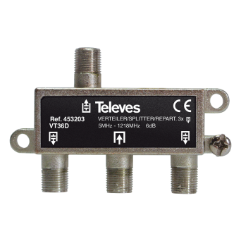 rozgałęźnik TELEVES 5-1218 MHz 453203 3D