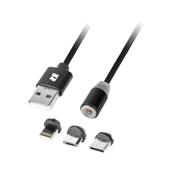 KABEL USB - 3w1 RB-6004-100-B REBEL