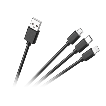 KABEL USB micro USB type C Iphone 3w1 KPO3945