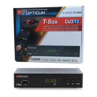 TUNER DVB-T2 OPTICUM T-BOX H.265
