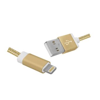 KABEL USB - Iphone 1m LTC LX8448 - ZŁOTY